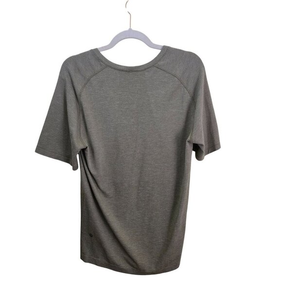 Lululemon Metal Vent Tech Shirt Sleeve Shirt Heathered Green Size M - Picture 4 of 8